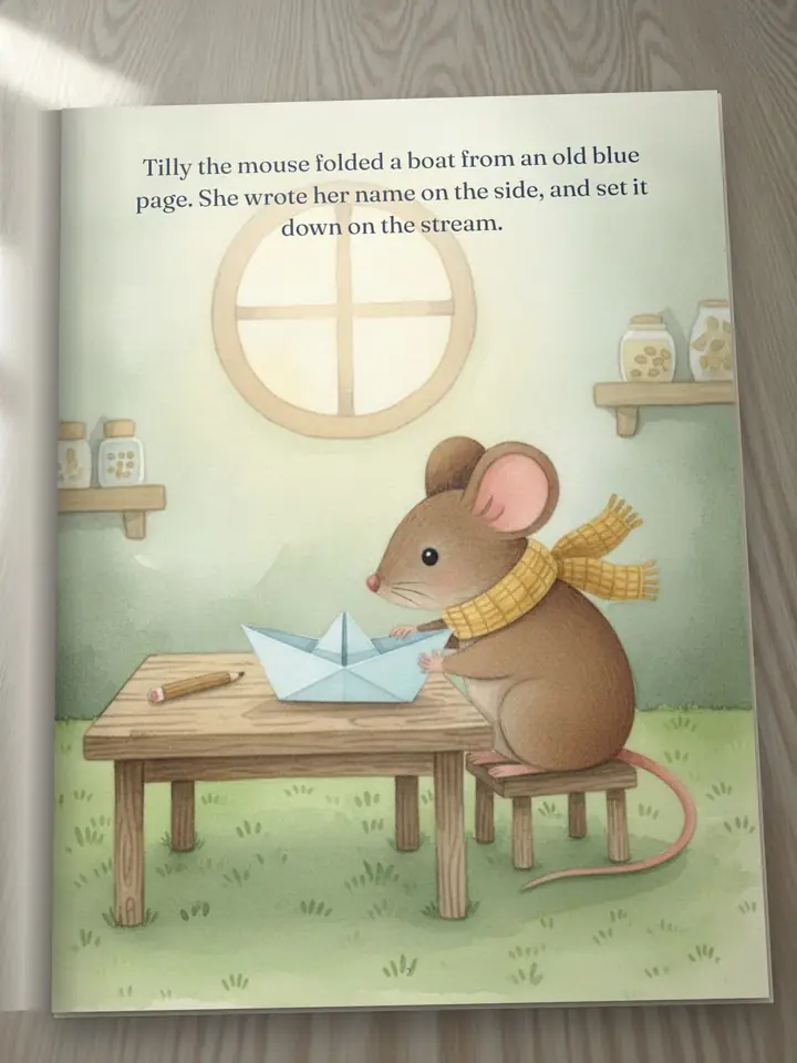 Page one of Tilly's Paper Boat